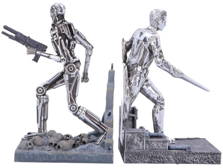 Terminator 2 Buchstützen T-1000 vs T-800 19 cm