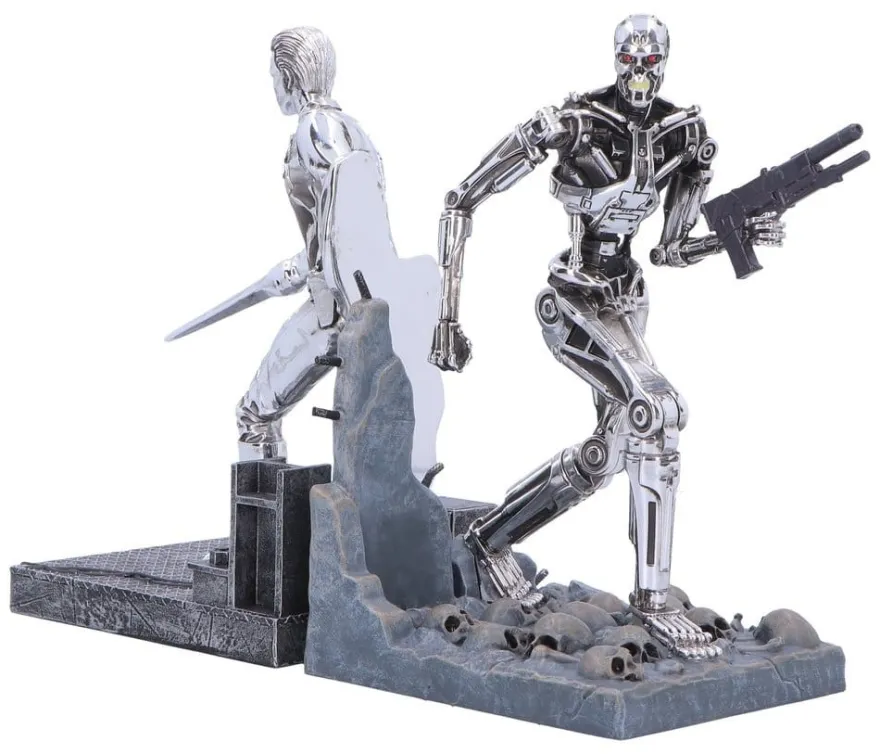 Terminator 2 Buchstützen T-1000 vs T-800 19 cm
