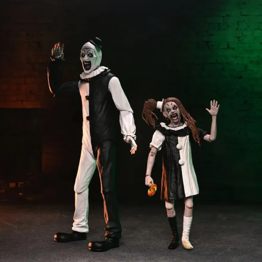 Terrifier 2 Art The Clown & Little Pale Girl Ultimate Actionfiguren 2er-Pack