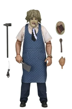 Texas Chainsaw Massacre Clothed Actionfigur Leatherface with Old Lady Mask 20 cm