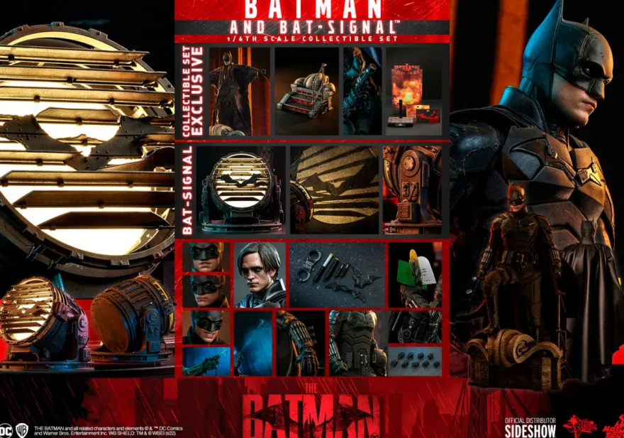The Batman Movie Masterpiece Actionfigur 1/6 Batman & Bat-Signal (Collectible Set)