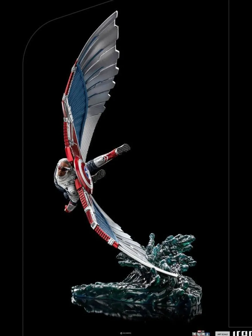 The Falcon and the Winter Soldier BDS Art Scale Statue 1/10 Captain America Sam Wilson (Deluxe)