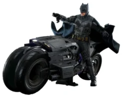 The Flash Movie Masterpiece Actionfigur mit Fahrzeug 1/6 Batman & Batcycle Set 30 cm