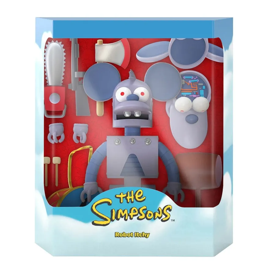 The Simpsons Ultimates Actionfigur Robot Itchy