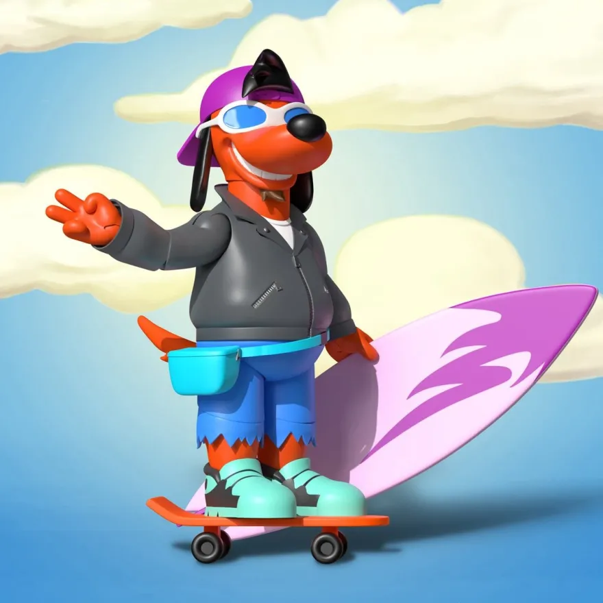 The Simpsons Ultimates Actionfigur Poochie