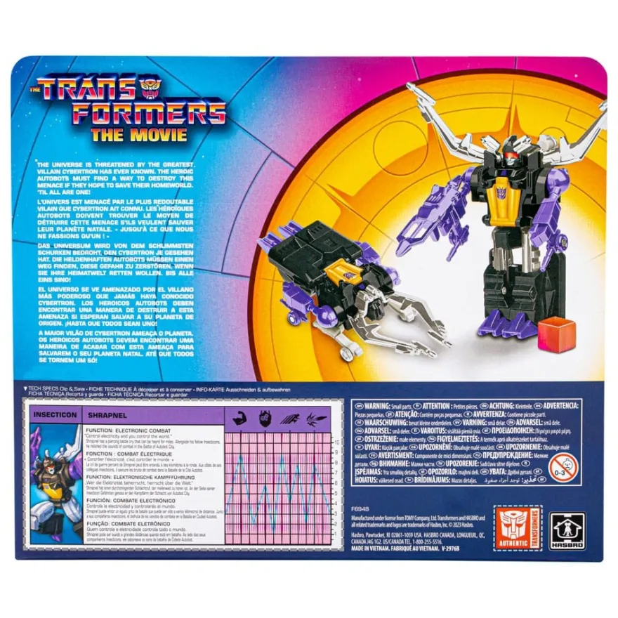 The Transformers: The Movie Retro Actionfigur Shrapnel 14 cm
