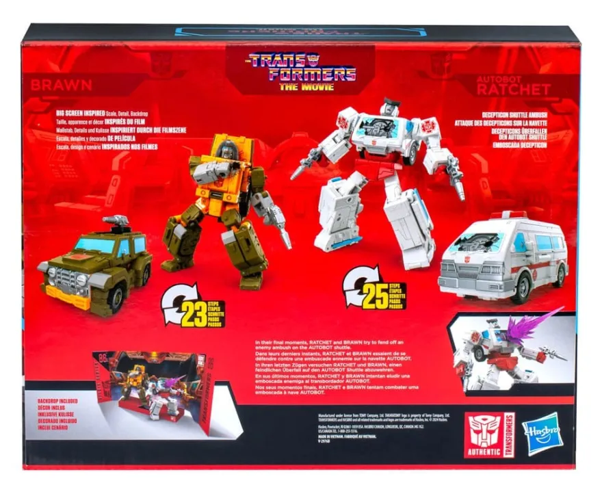 The Transformers: The Movie Studio Series Deluxe Class Actionfiguren 2er-Pack Brawn & Autobot Ratche