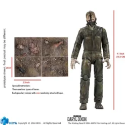 The Walking Dead Exquisite Mini Actionfigur 1:18 Daryl Dixon Dark Eyes Walker 11 cm