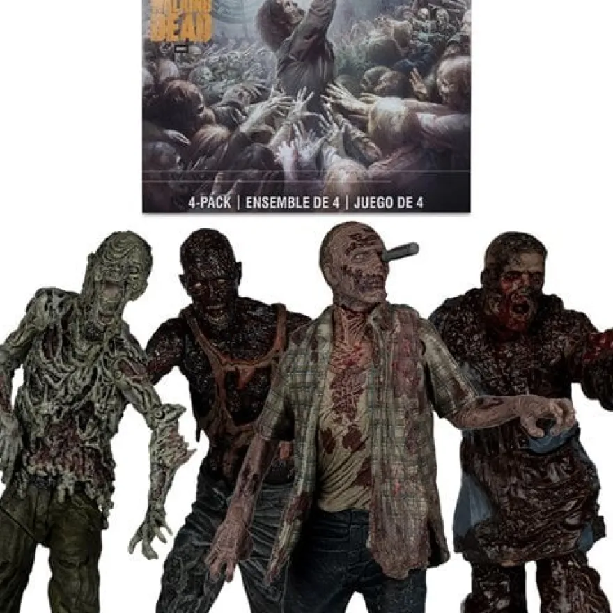 The Walking Dead Walkers 5-Inch Actionfiguren 4-Pack