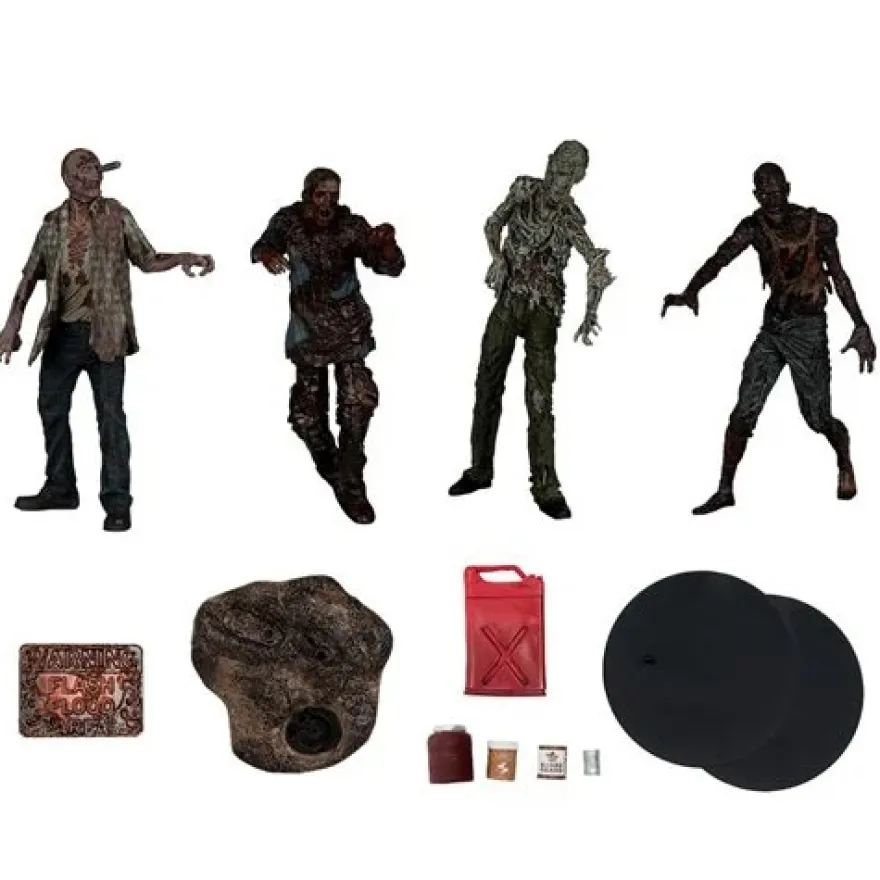 The Walking Dead Walkers 5-Inch Actionfiguren 4-Pack
