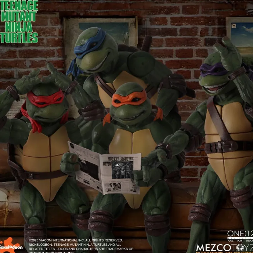 TMNT Actionfiguren Box-Set 1/12 Teenage Mutant Ninja Turtles (1990 Movie) 15 cm