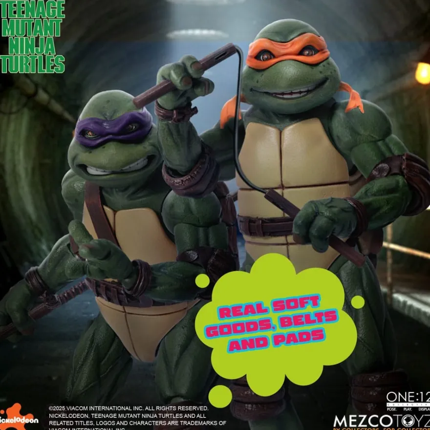 TMNT Actionfiguren Box-Set 1/12 Teenage Mutant Ninja Turtles (1990 Movie) 15 cm