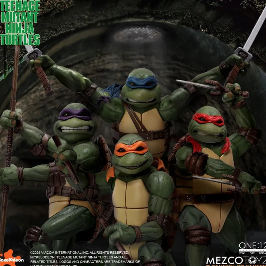 TMNT Actionfiguren Box-Set 1/12 Teenage Mutant Ninja Turtles (1990 Movie) 15 cm
