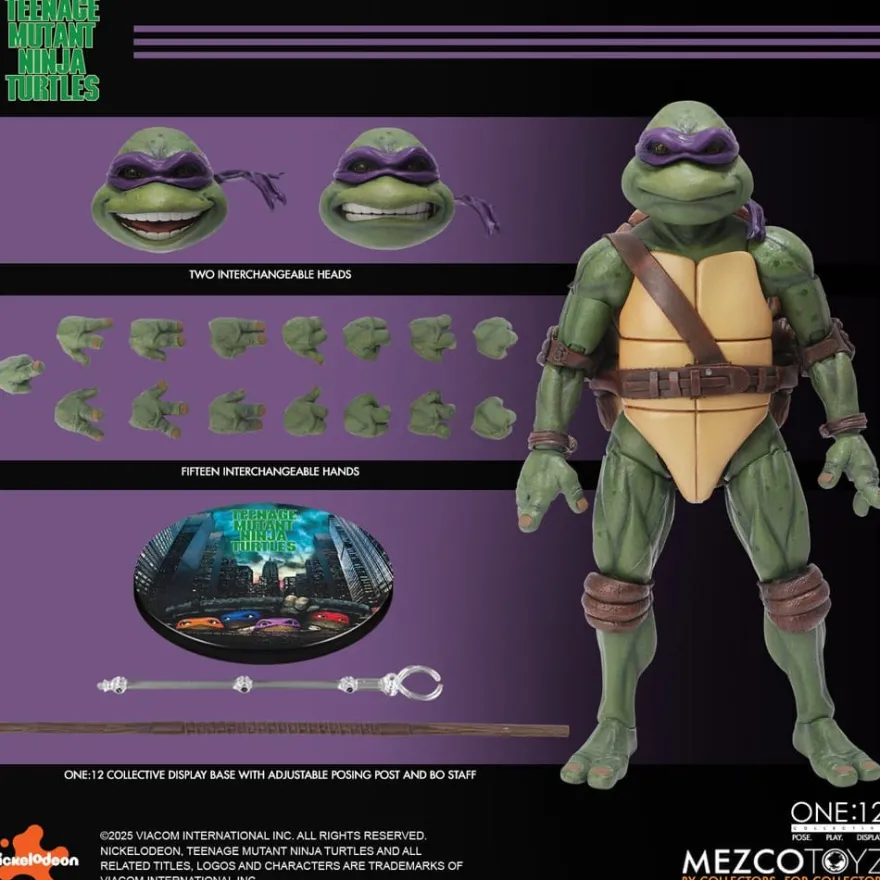 TMNT Actionfiguren Box-Set 1/12 Teenage Mutant Ninja Turtles (1990 Movie) 15 cm