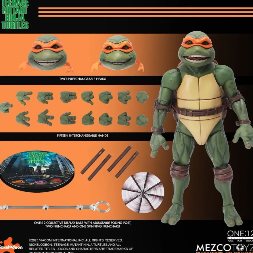 TMNT Actionfiguren Box-Set 1/12 Teenage Mutant Ninja Turtles (1990 Movie) 15 cm