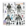 TMNT BST AXN Turtles IDW Comic Black and White 5-Inch Actiofigur 4-Pack - SDCC 2023 Exclusive
