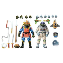 TMNT (Cartoon) Actionfiguren 2er-Pack Space Adventure & Samurai Turtles 18 cm
