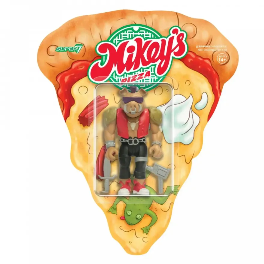 TMNT ReAction Actionfigur Wave 10 - Bebop (Weird Pizza To Go)