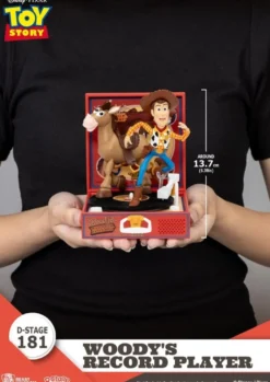 Toy Story Record Player Series PVC Figur Woody's Record Player 13 cm