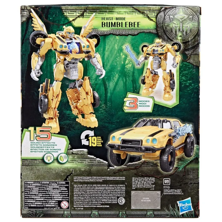 Transformers: Aufstieg der Bestien Elektronische Actionfigur Beast-Mode Bumblebee 25 cm *Englische V