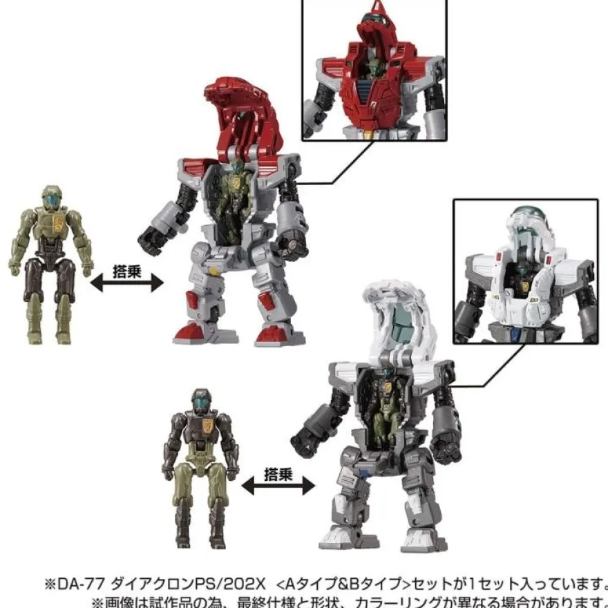 Transformers Diaclone Reboot - DA-77 Powered Suits System Set (Version A & B)