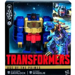 Transformers Generations Age of the Primes Leader G2 Universe Grimlock and Autobot Wheelie