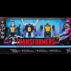 Transformers Studio Series MTMTE Kollektion - Der Kampf um Cybertron Bombshell, Shrapnel & Kickback