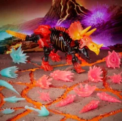 Transformers War For Cybertron Trilogy Deluxe Tricranius Beast Power Fire Blasts Collection Pack