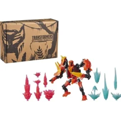 Transformers War For Cybertron Trilogy Deluxe Tricranius Beast Power Fire Blasts Collection Pack