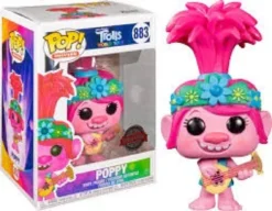 Trolls World Tour Funko Pop! Vinylfigur Poppy (with Guitar) Exclusive