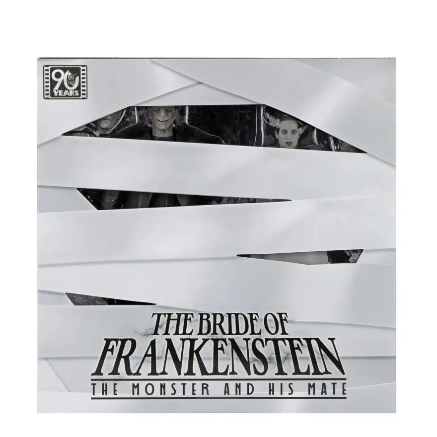 Universal Monsters Bride Of Frankenstein 90th Monster & His Mate B&W 2pack
