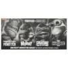 Universal Monsters x Teenage Mutant Ninja Turtles Actionfiguren 4er-Pack Turtles Black & White 18 cm