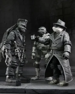 Universal Monsters x Teenage Mutant Ninja Turtles Actionfiguren 4er-Pack Turtles Black & White 18 cm