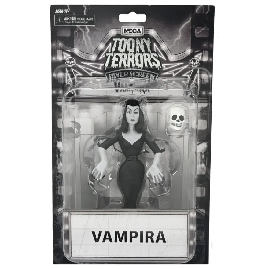 Vampira Toony Terrors Actionfigur Vampira Silver Screen Edition 15 cm