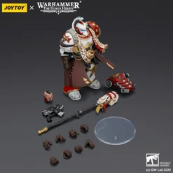 Warhammer 40,000 Actionfigur White Scars Stormseer Consulwith Force Staff and Bolt Pistol 12 cm