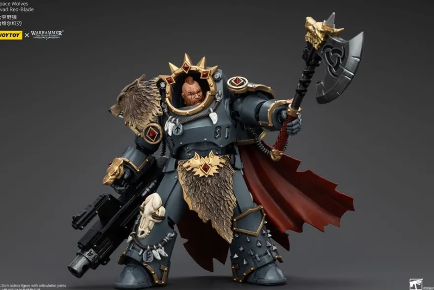 Warhammer The Horus Heresy Actionfigur 1/18 Space Wolves Hvarl Red-Blade 14 cm