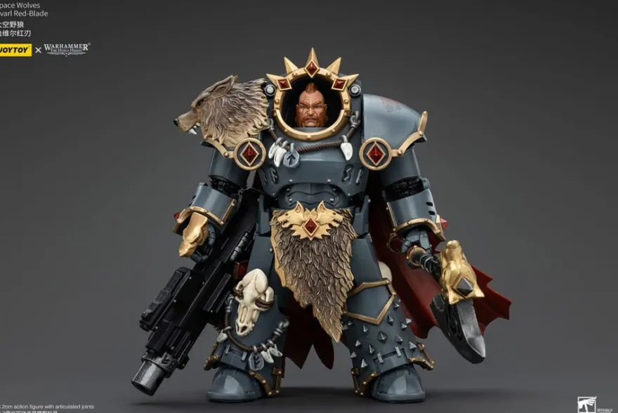 Warhammer The Horus Heresy Actionfigur 1/18 Space Wolves Hvarl Red-Blade 14 cm