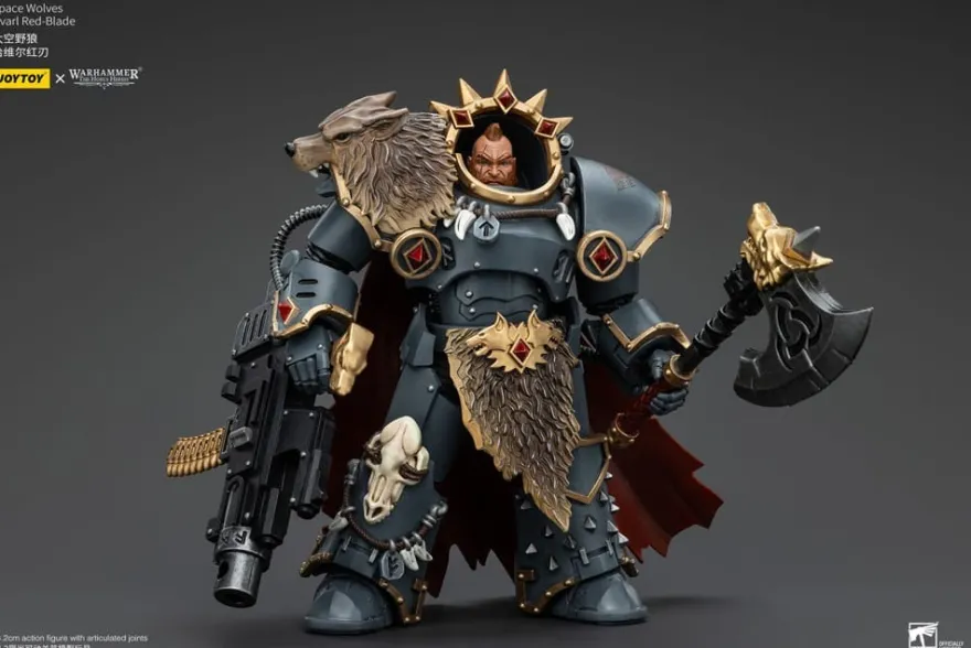 Warhammer The Horus Heresy Actionfigur 1/18 Space Wolves Hvarl Red-Blade 14 cm