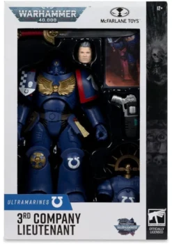 Warhammer 40,000 Total War Actionfigur 3rd Company Lieutenant (Ultramarines) 18 cm