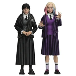 Wednesday Actionfiguren 2er Pack Wednesday Addams (Nevermore Uniform) and Enid 20 cm