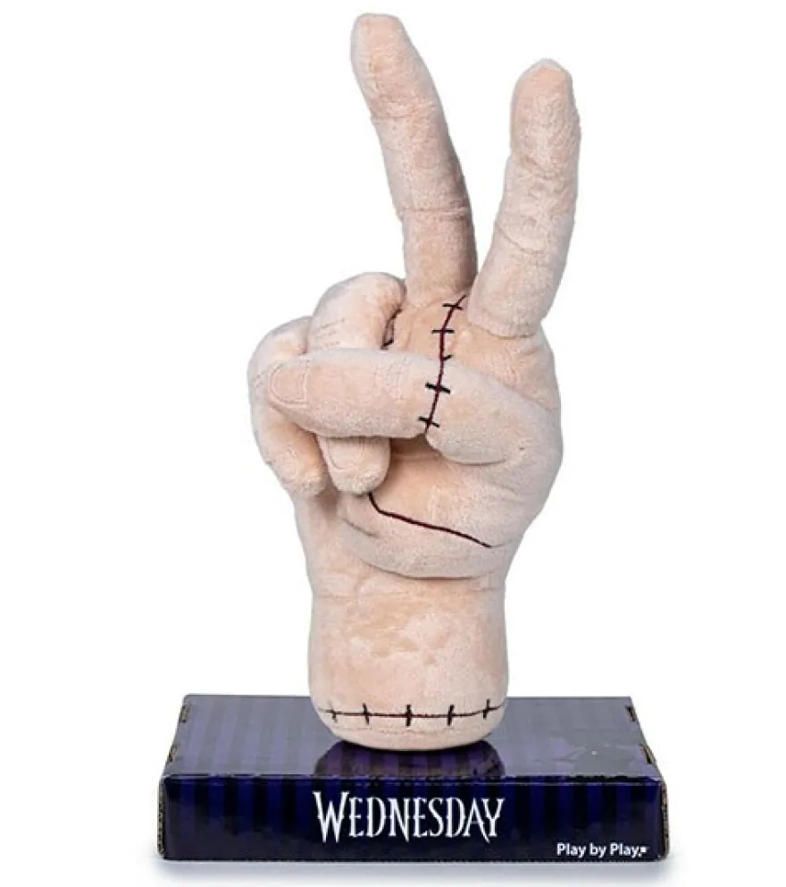 Wednesday The Thing - Eiskaltes Händchen aus Plüsch auf Sockel - Victory - 25 cm
