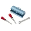 Werkzeugkasten mit Werkzeug - Metall - 3 cm- 4-teilig