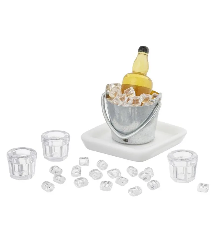 Whiskey Set mit Eiswürfeln - 3 cm - 6-teilig