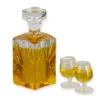 Whisky-Karaffe mit 2 Gläsern aus Kunststoff - 1:12 - 3-teilig