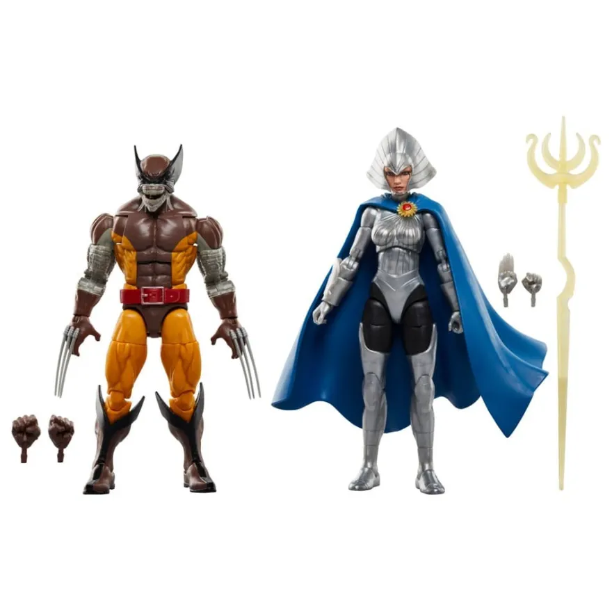 Wolverine 50th Anniversary Marvel Legends Actionfiguren 2er-Pack Wolverine & Lilandra Neramani 15 cm