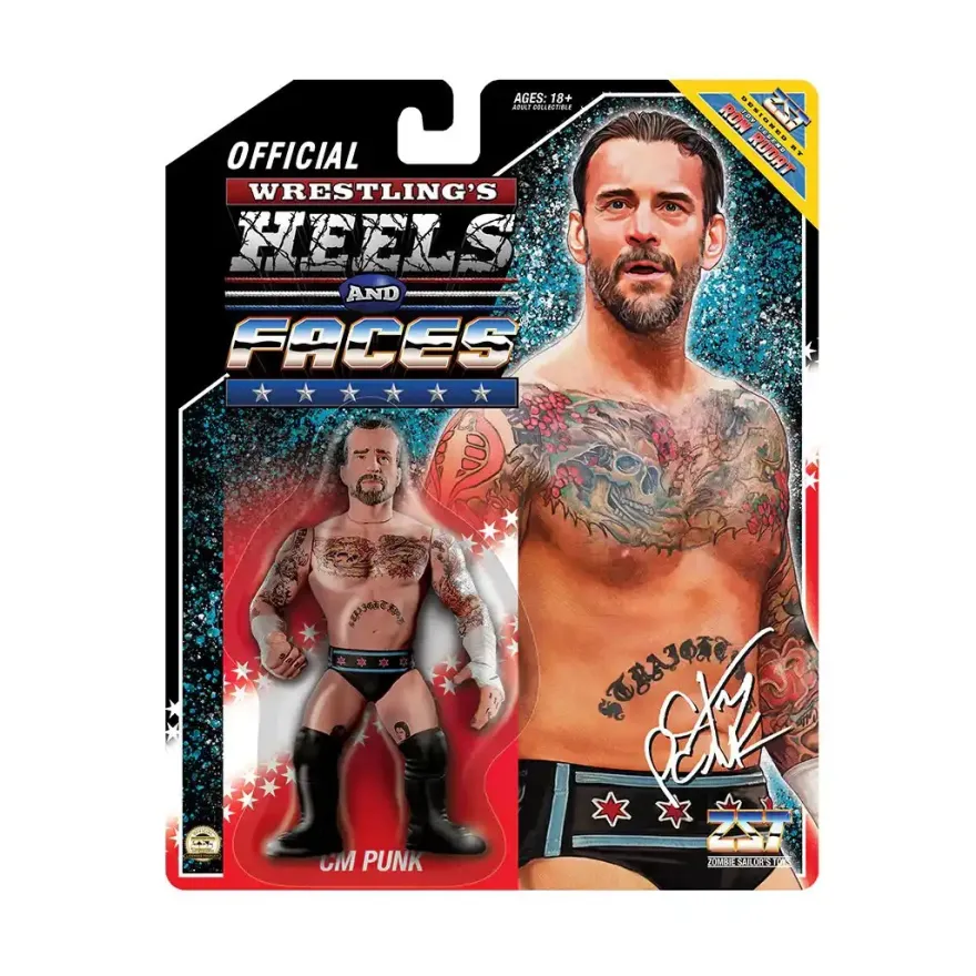 Wrestling CM PUNK Heels and Faces Actionfigur - 11 cm