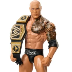 WWE Champions 2025 Wave 2 Actionfigur The Rock Scratch Title Exklusive