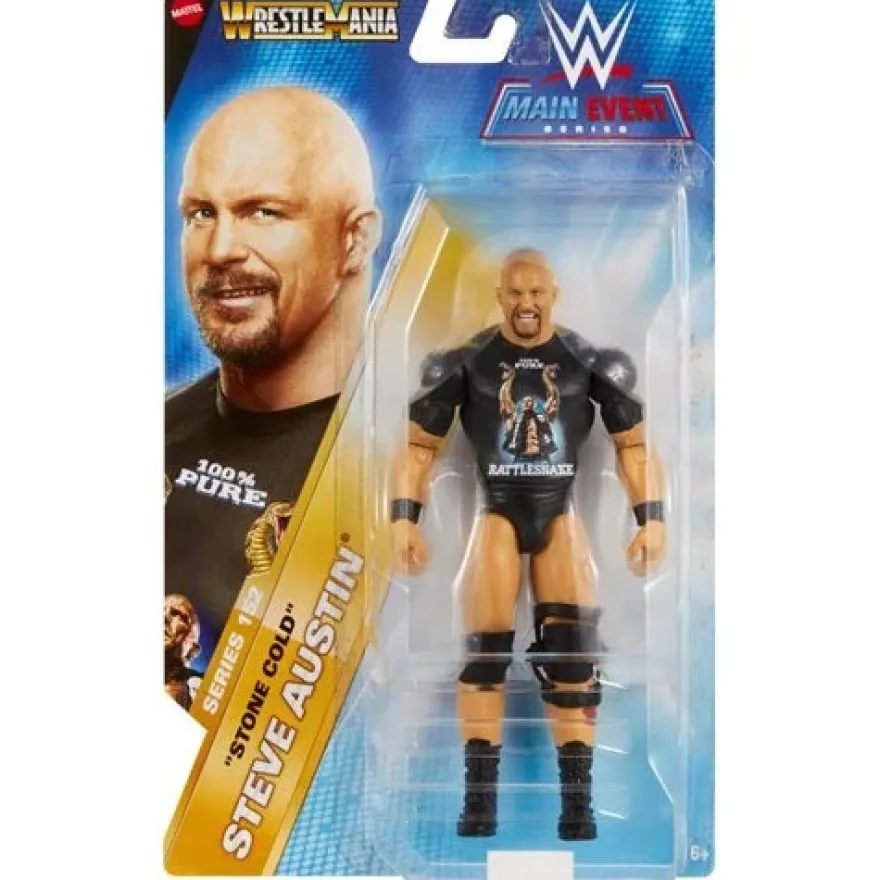 WWE Main Event Series 152 Actionfigur Stone Cold Steve Austin