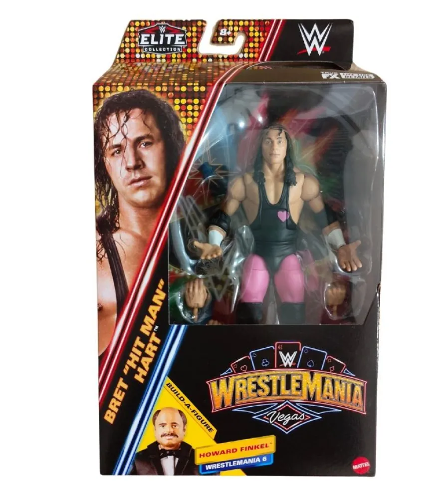 WWE 2025 WrestleMania Elite Actionfigur Bret Hart