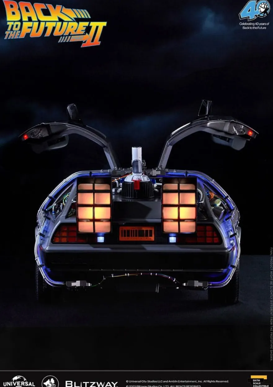 Zurück in die Zukunft II Premium UMS Actionfahrzeug 1/6 Zeitmaschine Time Machine 74 cm